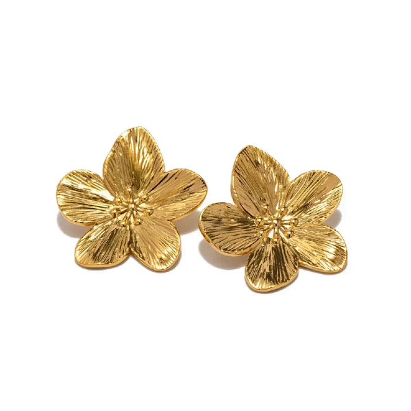 Floral Gold Earring