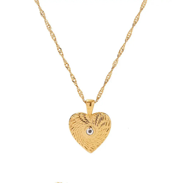 Twist Heart Necklace