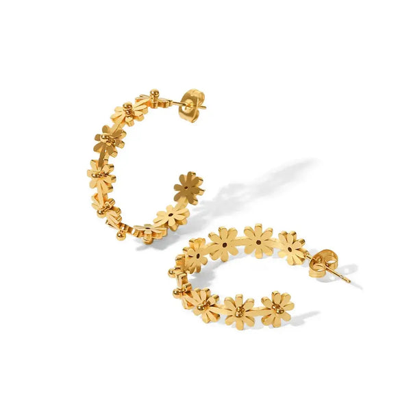 Golden Daisy Earring