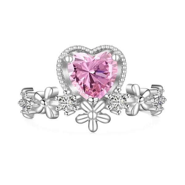 Floral Heart Ring