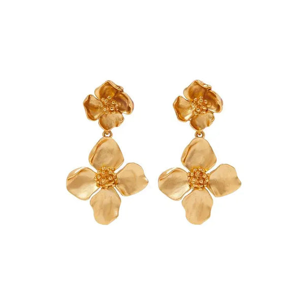 Gold Blossom Earrings