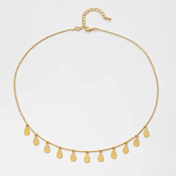 Golden Droplet Necklace