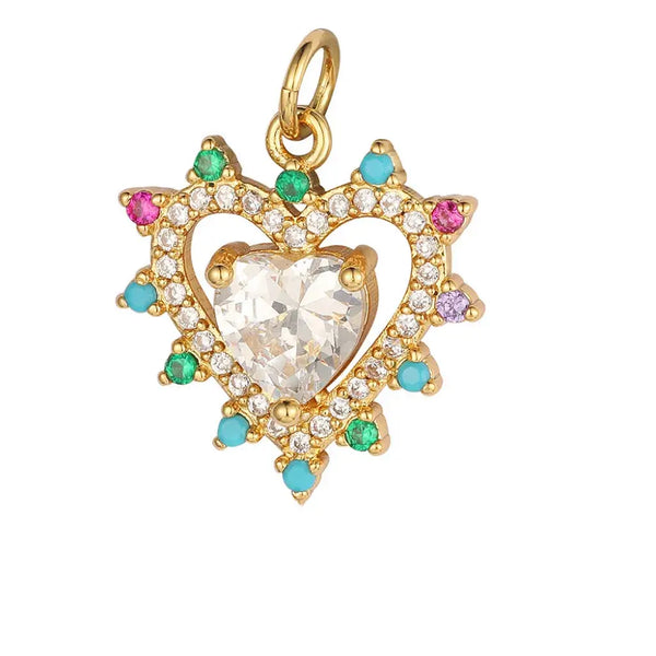 Star Heart Charm