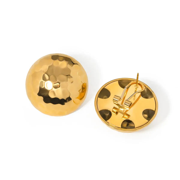 Gold Dome Earring