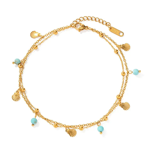 Turquoise Shell Anklet