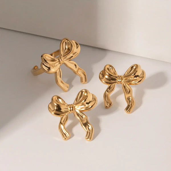 Aurélie Bow Rings Set