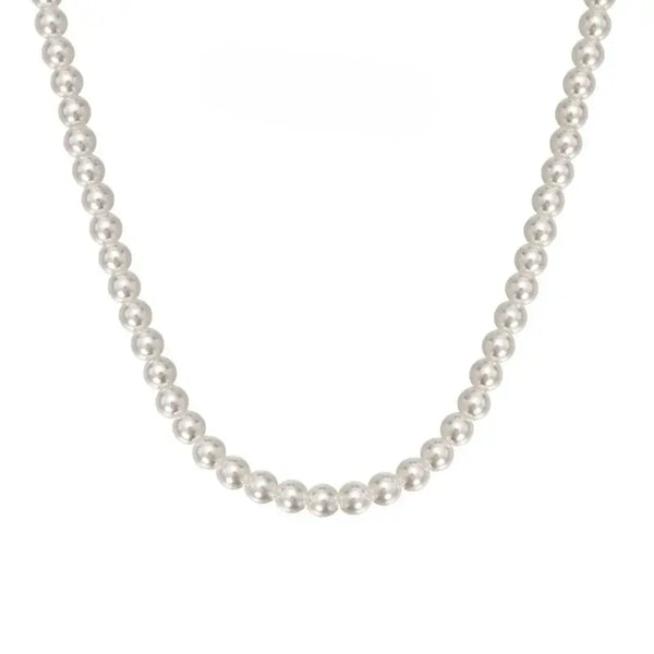 Cool White Pearl Necklace