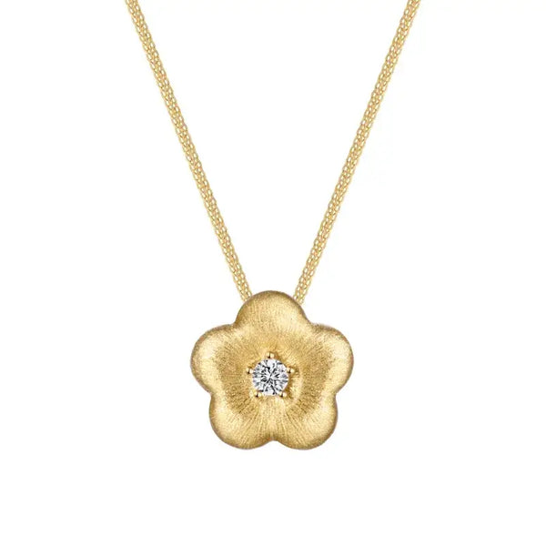 Gemmed Flower Necklace